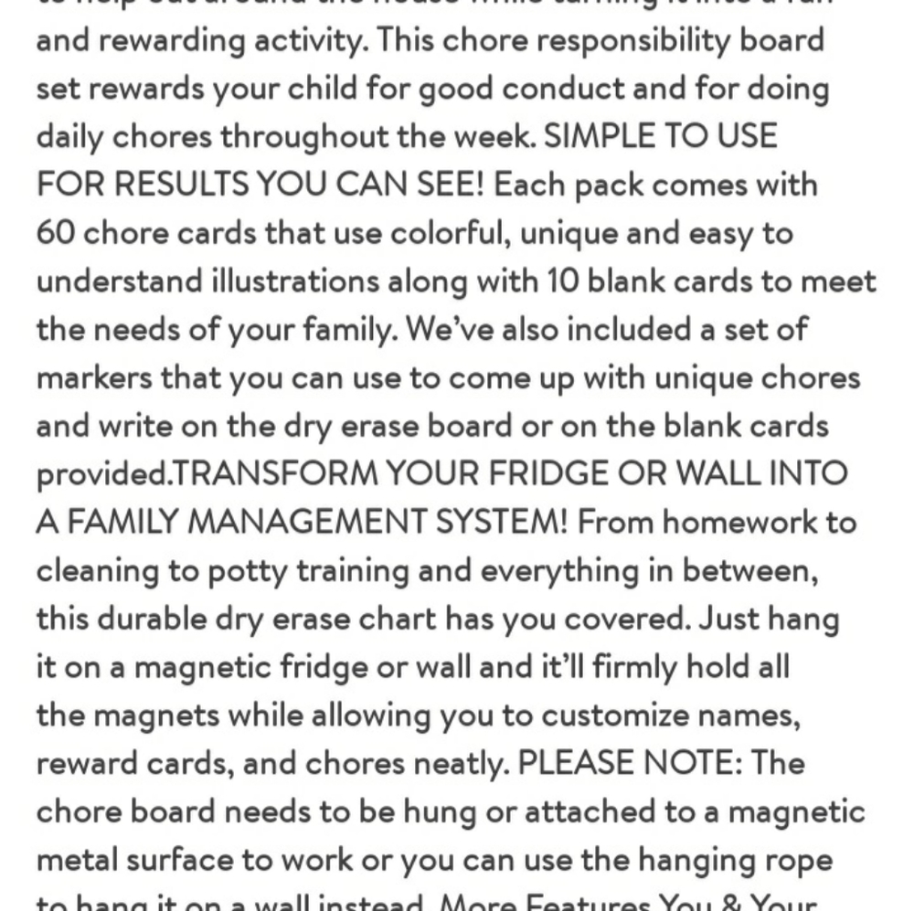 Magnetic Chore Charts for One or Multiple Kids - Picture 5 of 5